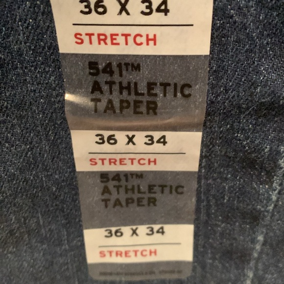 Men 541 ATHLETIC TAPER MEN'S JEANS Size: waist 36” length 34” - Picture 3 of 3